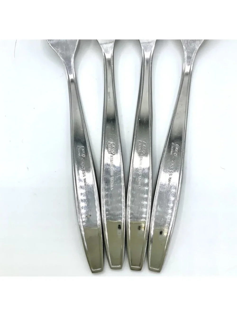 Vtg EKCO Eterna Rose Cotillion Stainless Flatware Lot of 11 Dinner Forks Spoon